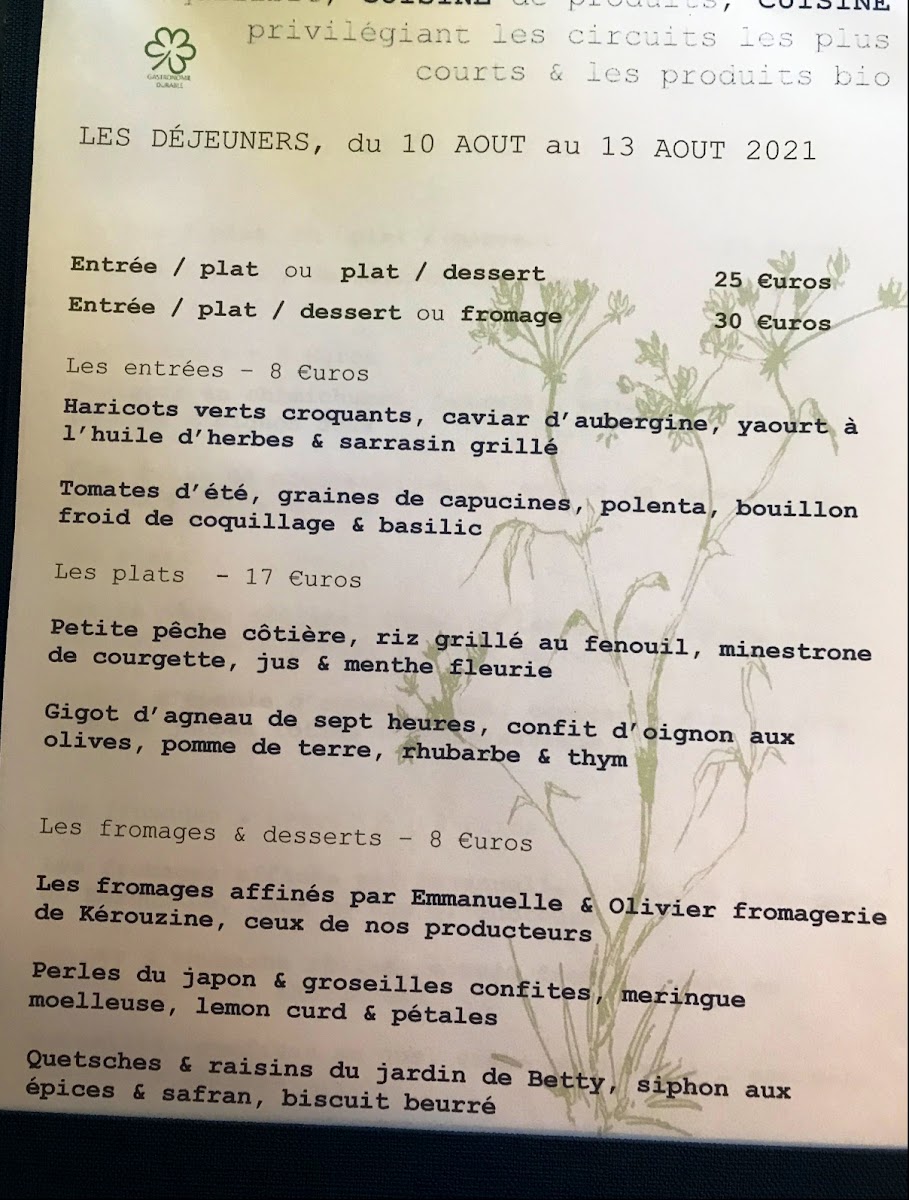 Menu Empreinte-1